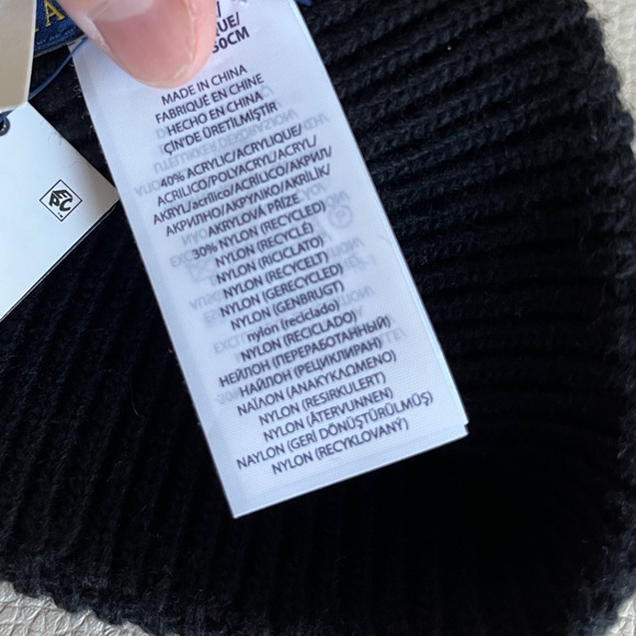 NWT - Polo Ralph Lauren Adult Dog Embroidered Ribbed Knit Beanie - Picture 4 of 5